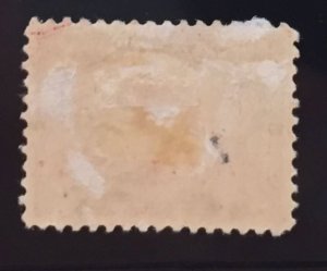 US #549 MHOG F/VF - The Mayflower 1c w/paper stuck on back