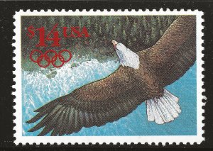 US Scott #2542, Single 1991 Eagle $14 FVF MNH
