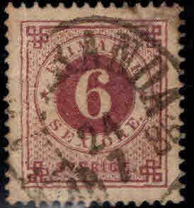 SWEDEN Scott 31  Used  stamp