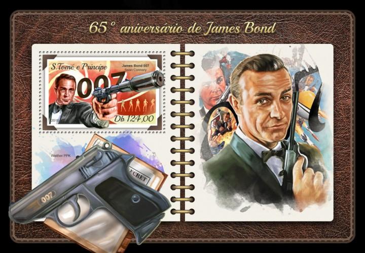 SAO TOME - 2018 - James Bond - Perf Souv Sheet - MNH