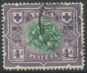 Tonga 1897 SG45 4d Bread Fruit #1 FU