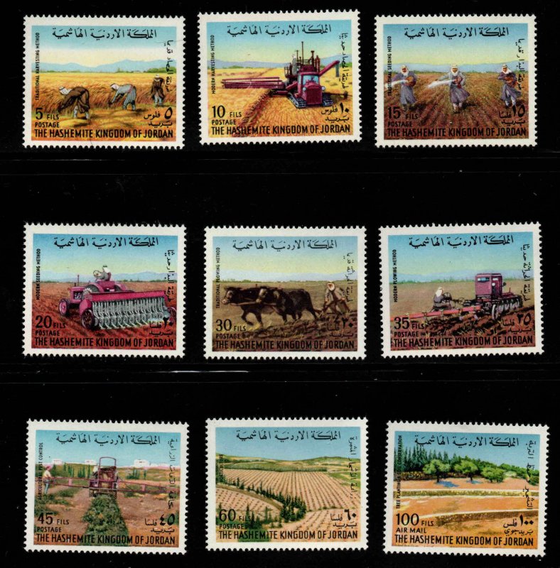 Jordan Scott 750-757, C56  MNH** 1973 Wheat production set CV $10.20