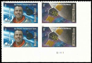 PCBstamps   US #4527/4528 PB $1.76(4x44c)Mercury Prog/Mission, MNH, (PB-4)