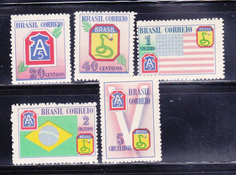 Brazil 635-639 Set MH Various (A)