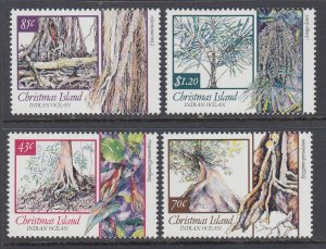 Christmas Island 311-314 Trees MNH VF