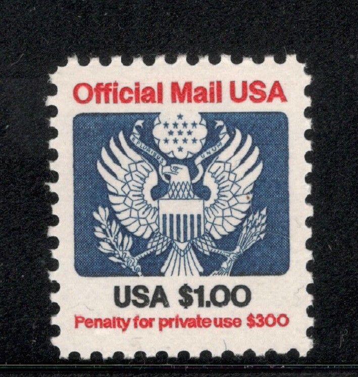 O132 Official Mail $1.00 US Single Mint/nh FREE SHIPPING