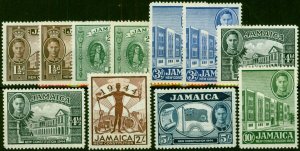 Jamaica 1945-46 Extended Set of 11 SG134-140 All Perfs Fine MM