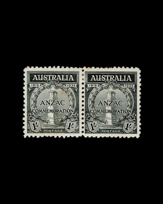 VINTAGE: AUSTRALIA 1935  OG LH PR SCOTT # 151 $100 LOT #2372A