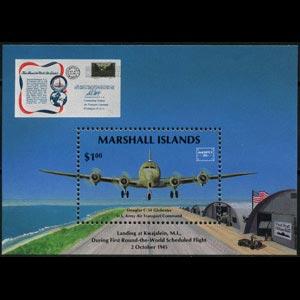 MARSHALL IS. 1986 - Scott# 114 S/S Plane NH