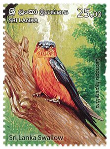 2021 Sri Lanka Endemic Birds (6) (Scott 2285-90) MNH