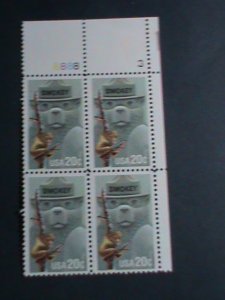 ​UNITED STATES -1984 SC#2096  SMOKEY BEAR -MNH PLATE  BLOCK OF 4 VF