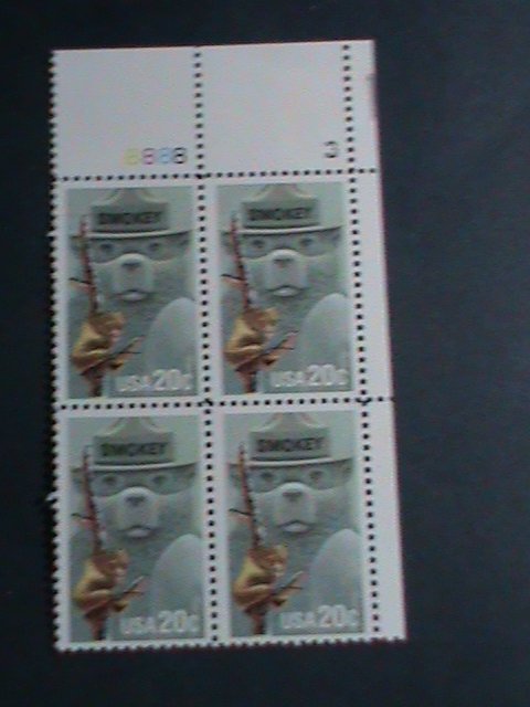​UNITED STATES -1984 SC#2096  SMOKEY BEAR -MNH PLATE  BLOCK OF 4 VF