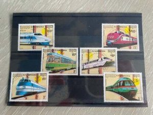 (FB36) KAMPUCHEA (CAMBODIA) 1989 : MODERN TRAINS - VFU