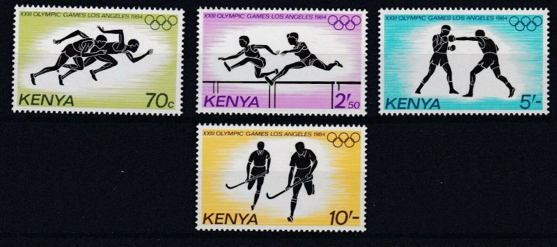KENYA 1984 OLYMPIC GAMES SET OF 4   MNH 