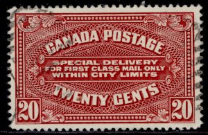 CANADA QV SG S4, 20c carmine-red, FINE USED.