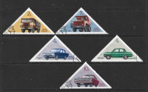 RUSSIA - 1971 SOVIET CARS - SCOTT 3848 TO 3852 - USED