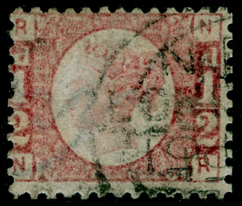 SG49, ½d rose plate 9, FINE USED. Cat £700. NR