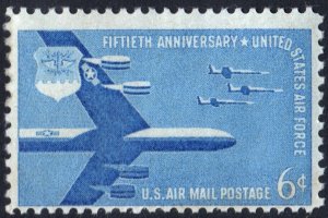 SC#C49 6¢ Air Force Anniversary Single (1957) MNH