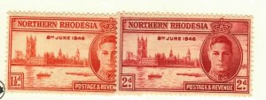 Northern Rhodesia #46-7 MNH