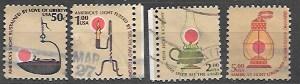 US #1608-1611 Lanterns, Lamps & Candles. used