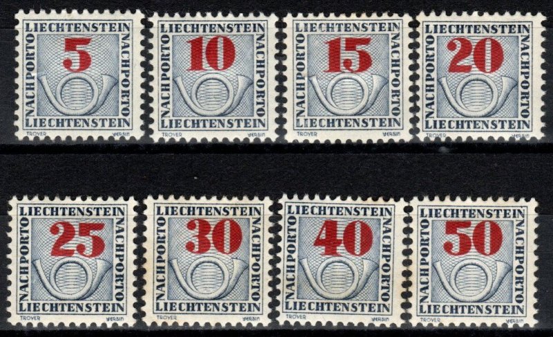 Liechtenstein #J21-8 F-VF Unused CV $11.95  (X7056)