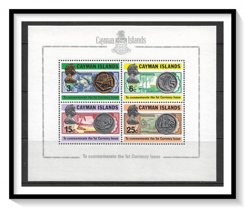 Cayman Islands #309a First Coinage Souvenir Sheet MNH