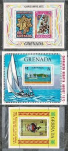 Grenada #481,546,506 MNH three SS