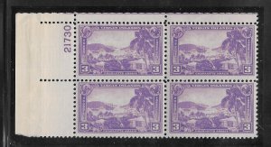 #802 MNH Plate Block