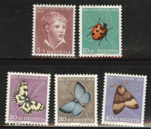 Switzerland Scott B217-221 MH* 1953 semipostal set 