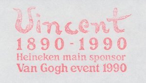 Meter top cut Netherlands 1990 - Hasler 4027 Vincent van Gogh - Van Gogh Event -
