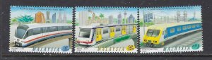 Malaysia 676-78 MNH 1998 Trains (ap4026)