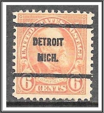 US Precancel #638-61 Detroit MI Used