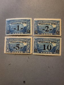 Stamps Canal Zone Scott #J21-4 never hinged