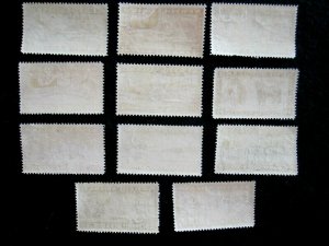 CANADA/NEWFOUNDLAND - SCOTT# 233-243 - CS - MH - CAT VAL $41.90