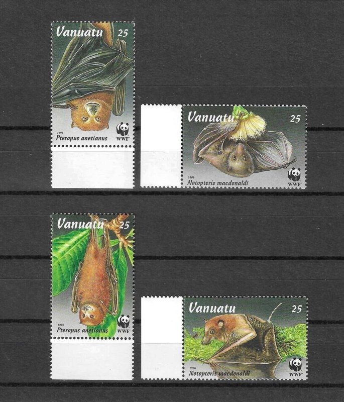 VANUATU 1996 WWF SG 716/9 MNH