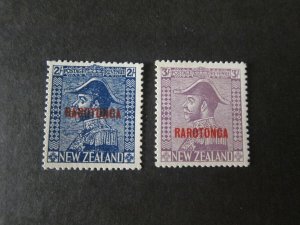 Cook Islands 1926 Sc 74-75 set MH