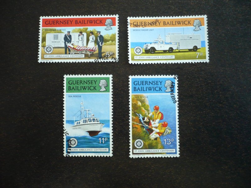 Stamps - Guernsey - Scott# 153-156 - CTO Set of 4 Stamps