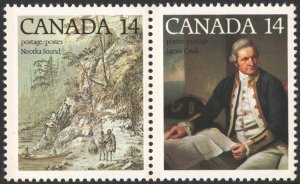 Canada SC#763-764 14¢ Bicentenary of Cook's Third Voyage Pair (1978) MNH