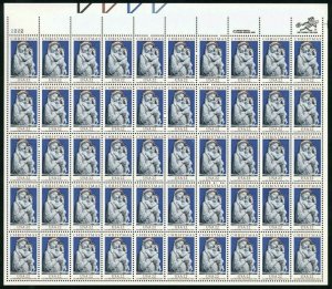 Madonna and Child Sheet of Fifty 22 Cent Postage Stamps Scott 2165