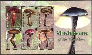 Antigua and Barbuda 2011 Mushrooms sheet MNH