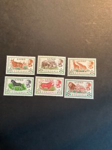 Stamps Ethiopia Scott# 369-74 never hinged