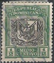 Dominican Republic 172 (used) ½c arms, grn & black (1908)