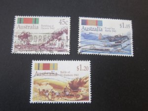 Australia 1992 Sc 1253,56,57 FU