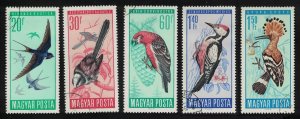 Hungary Protection of Birds 5v 1966 Canc SG#2184-2189 MI#2231-2236A