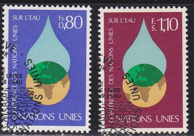 U.N. - Geneva # 65-66, Water Conference, Used Set