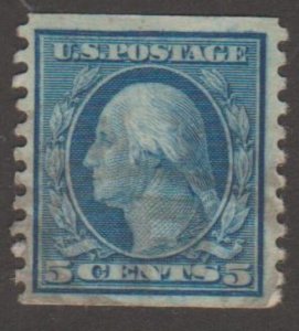U.S. Scott #458 Coil Washington Stamp - Used Single - IND