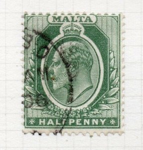 Malta 1904-14 Early Issue Fine Used SHADE OF 1/2d. 325608