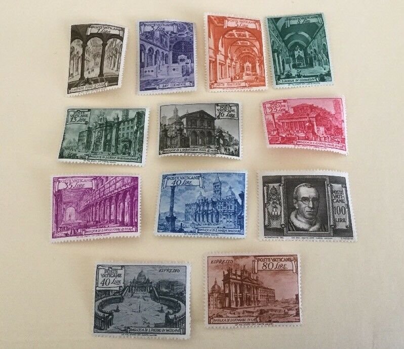 Vatican City Sc# 122-131, E11-E12 MH (Mint Hinged) Complete Set of 12