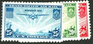 U.S. #C20-C22 MINT OG NH