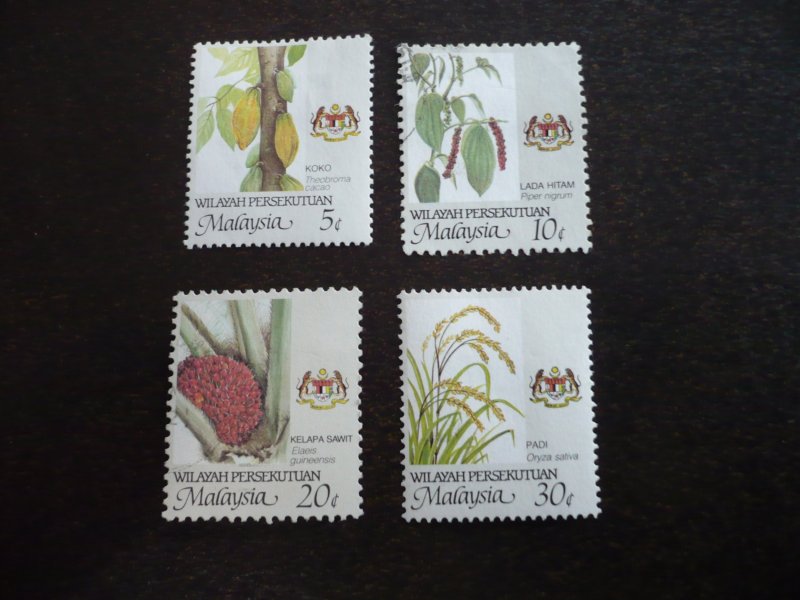 Stamps - Wilayah Perserkutuan - Scott# 10-13 - Used & MH Part Set of 4 Stamps